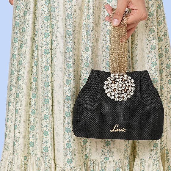 Lavie Women's Tiana Embellished Potli | Ladies Purse Handbag - Image 3